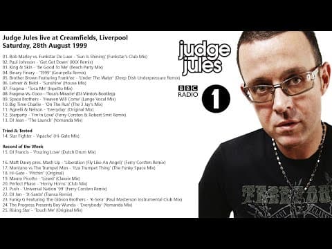 Judge Jules - Live at Creamfields, Liverpool - 28 August 1999